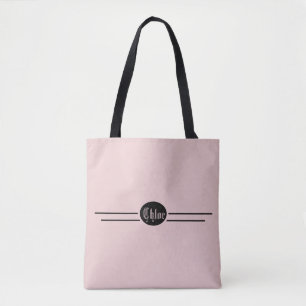 Bolso De Tela Rosa editable