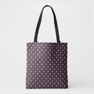 Bolso De Tela Rosa emocional y puntos blancos