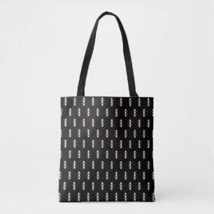 Bolso De Tela Rosa en el diseño negro