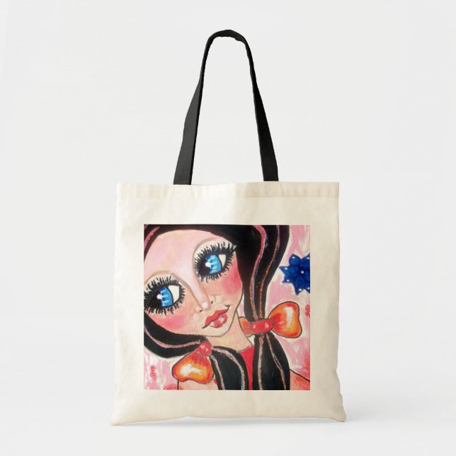 Bolso De Tela rosa flicka (Frente)