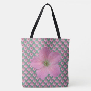 Bolso De Tela Rosa floral botánico dulce en cualquier color
