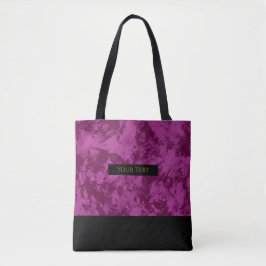Bolso De Tela Rosa Fucsia Marmorizado | Tote Navideño Chic