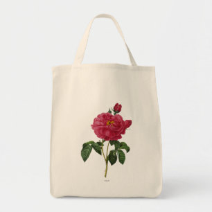 Bolso De Tela Rosa Gallica