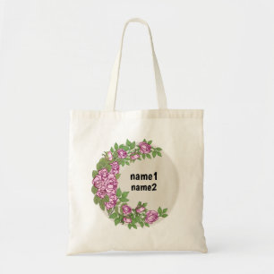 Bolso De Tela Rosa garland