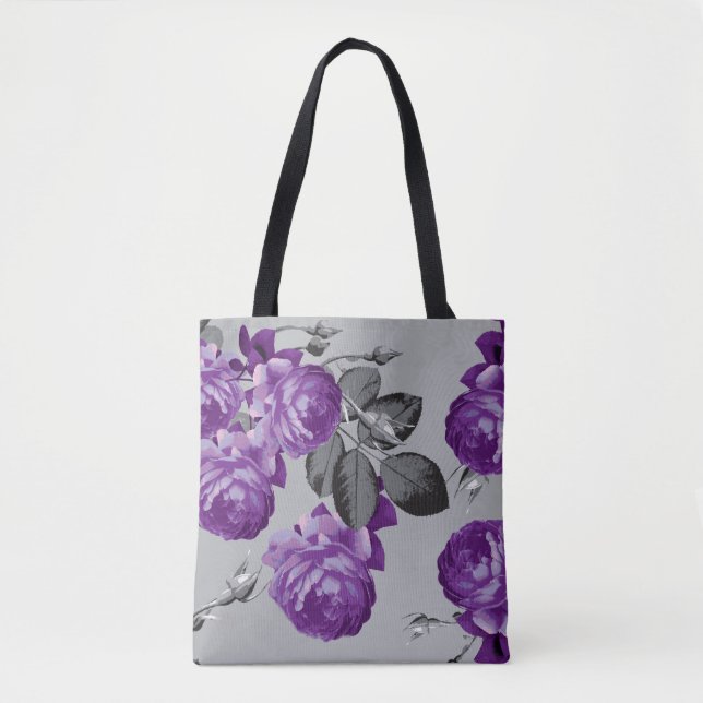 Bolso De Tela Rosa Lilac (Anverso)
