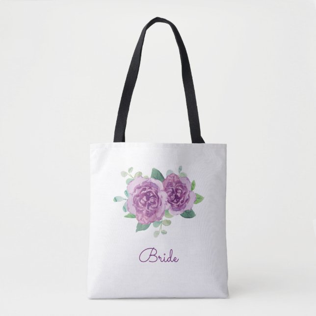 Bolso De Tela Rosa morado (Anverso)