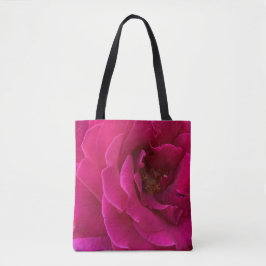 Bolso De Tela Rosa Natural Magnífico