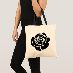 Bolso De Tela Rosa Negra Cool