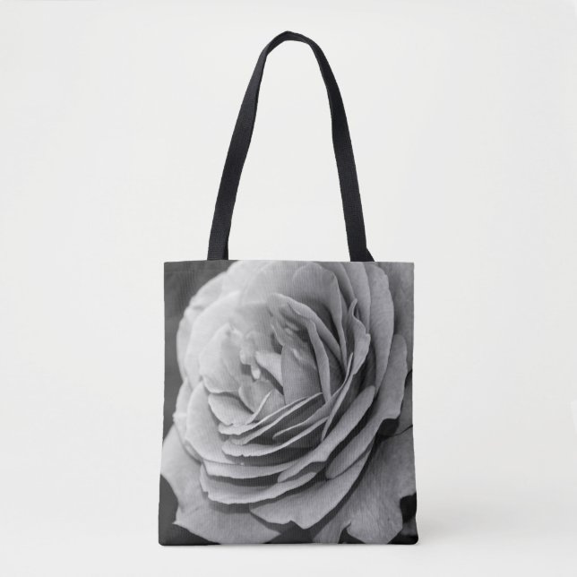 Bolso De Tela Rosa negra y blanca (Anverso)