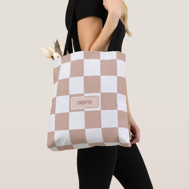 Bolso De Tela Rosa neutro controlado personalizado Rubor rosa (Detalle)