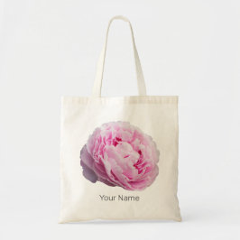 Bolso De Tela Rosa Peony Blossom Para Flor Y Amante De Jardín