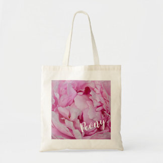 Bolso De Tela Rosa Peony Blossom para los amantes de las flores