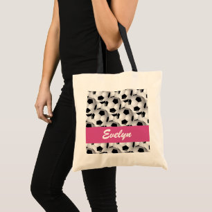 Bolso De Tela Rosa personalizado del modelo del balón de fútbo