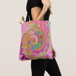 Bolso De Tela Rosa retro, amarillo y magenta Resumen de arte gro