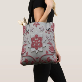 Bolso De Tela Rosa Rhetta:
