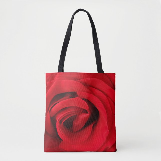 Bolso De Tela Rosa Roja (Anverso)