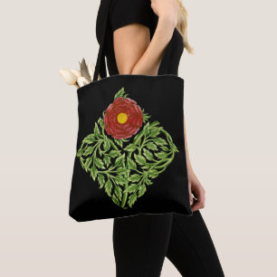 Bolso De Tela Rosa Roja De Morgan