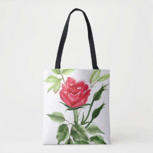 Bolso De Tela Rosa rojo