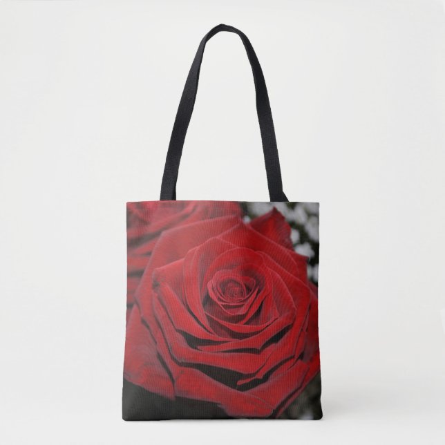Bolso De Tela Rosa rojo hermoso (Anverso)