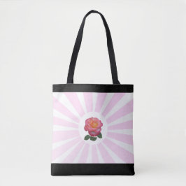 Bolso De Tela Rosa Rosa Hermosa & Rayos Rosados
