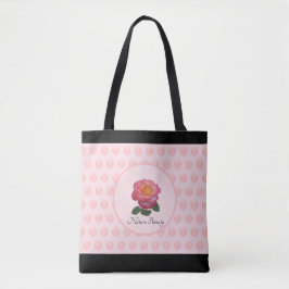 Bolso De Tela Rosa Rosa Hermosa y Lunares