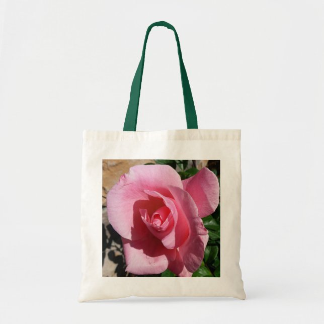 Bolso De Tela Rosa rosa III Jardín Floral (Frente)