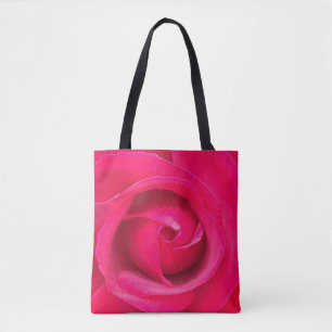 Bolso De Tela Rosa Rosa Roja Romántica