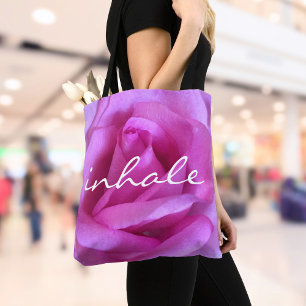 Bolso De Tela Rosa Rosado Caliente Fotografía de Flor Inhalación