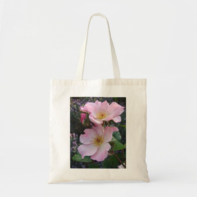 Bolso De Tela Rosa salvaje rosa Flor floral Foto (Frente)