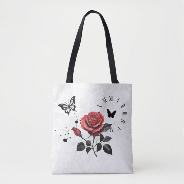 Bolso De Tela Rosa, tinta y tiempo (Anverso)