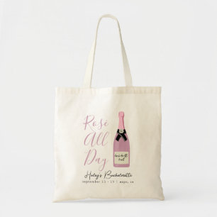 Bolso De Tela Rosa todo el día Napa Winery Bachelorette