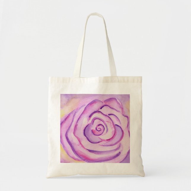 Bolso De Tela Rosa Tote Bag (Frente)