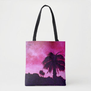 Bolso De Tela Rosa - Tote "Desert Gold Sunset" de All Joy Art