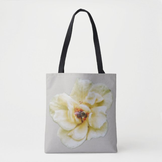 Bolso De Tela Rosa y abeja (Anverso)