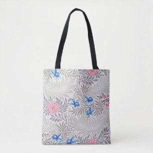 Bolso De Tela Rosa y Larkspur, William Morris
