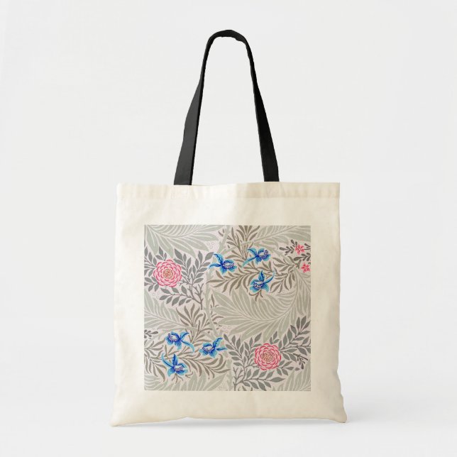 Bolso De Tela Rosa y Larkspur, William Morris (Frente)