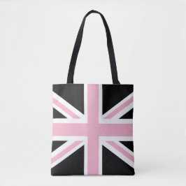 Bolso De Tela Rosa y negro BRITÁNICOS de la bandera de Union