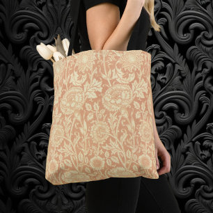 Bolso De Tela Rosa y rosa por William Morris, Flores antiguas