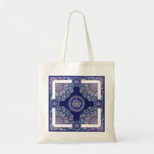 Bolso De Tela Rosario azul