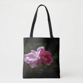 Bolso De Tela Rosas