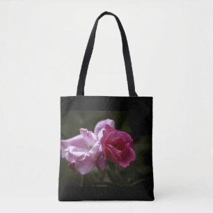 Bolso De Tela Rosas