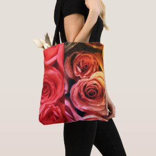 BOLSO DE TELA ROSAS