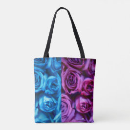 Bolso De Tela Rosas