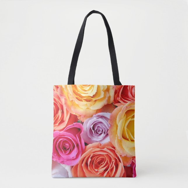 Bolso De Tela Rosas (Anverso)