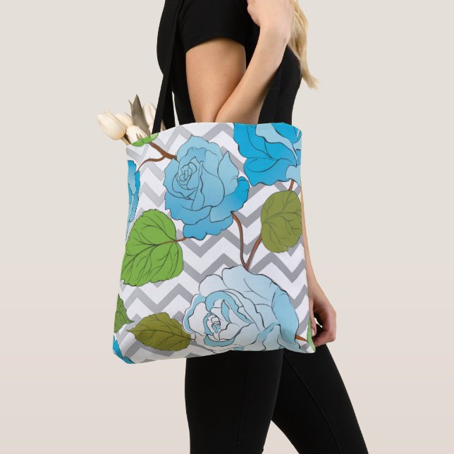 Bolso De Tela Rosas 14 (Detalle)