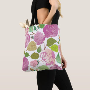 Bolso De Tela Rosas 17