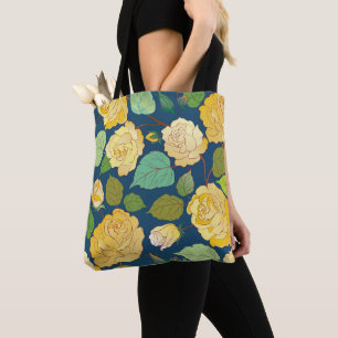 BOLSO DE TELA ROSAS 2