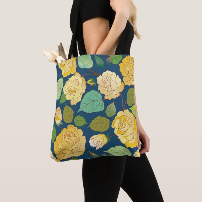 BOLSO DE TELA ROSAS 2 (Detalle)