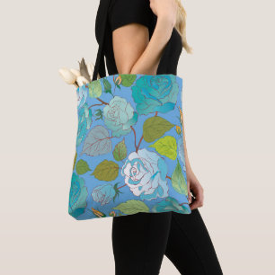 Bolso De Tela Rosas 23