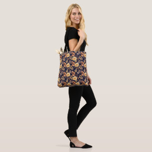 Bolso De Tela Rosas Amarillas románticas florales Vintage